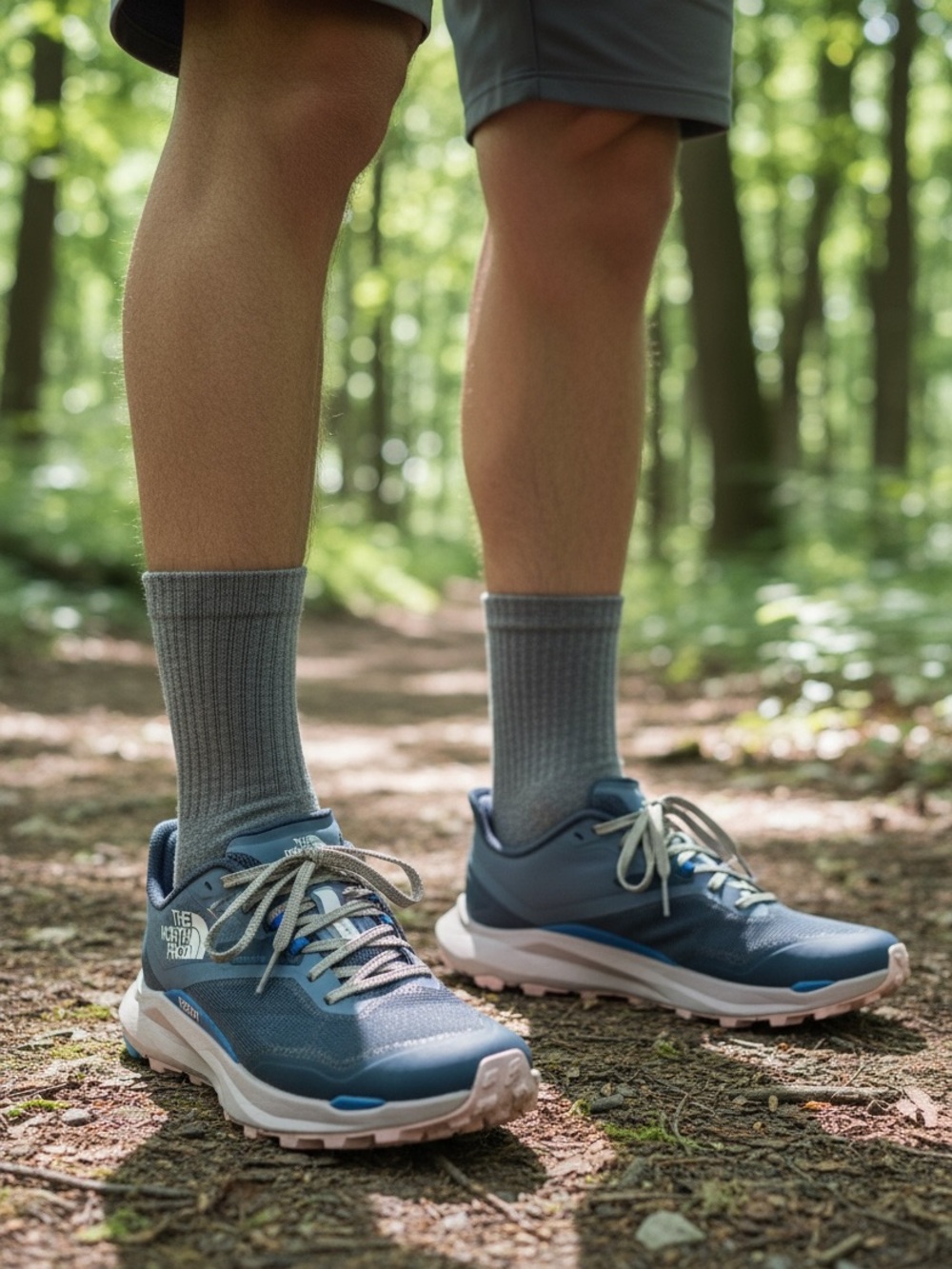 The North Face Men's Slate Blue Trail Sneakers